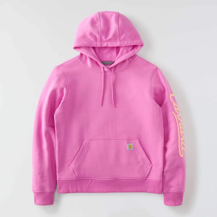 Kadın Sawyer Script Logo Kolluklu Kapüşonlu Sweatshirt