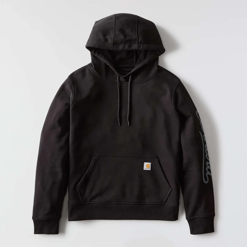 Kadın Sawyer Script Logo Kolluklu Kapüşonlu Sweatshirt