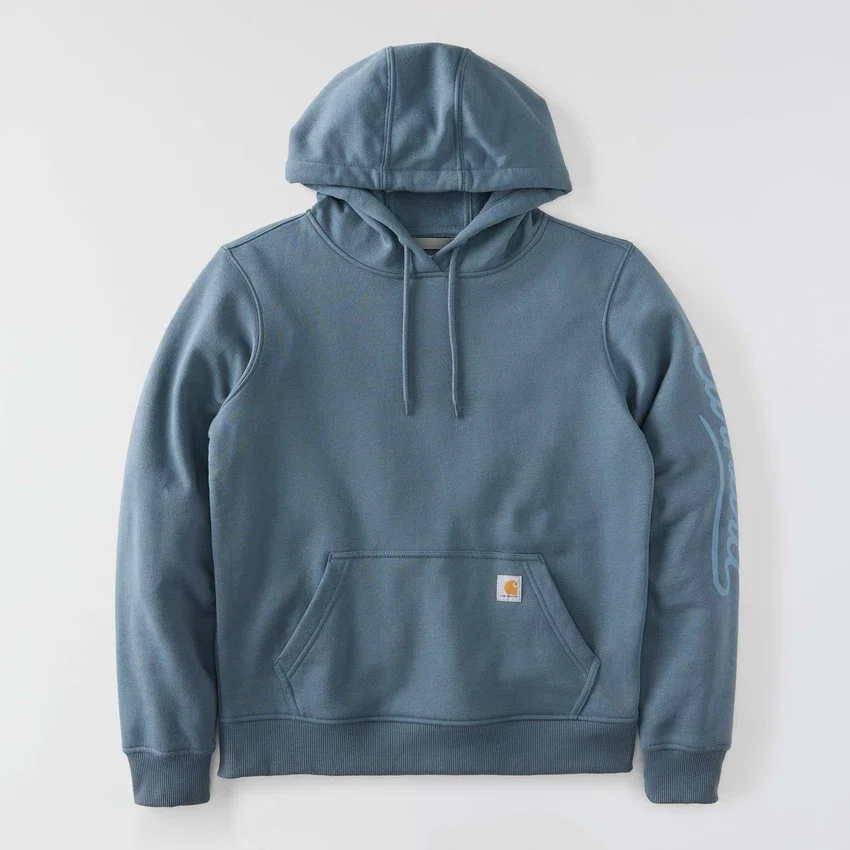 Kadın Sawyer Script Logo Kolluklu Kapüşonlu Sweatshirt
