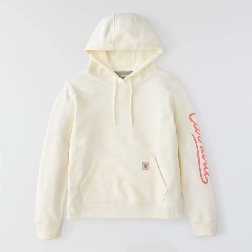 Kadın Sawyer Script Logo Kolluklu Kapüşonlu Sweatshirt