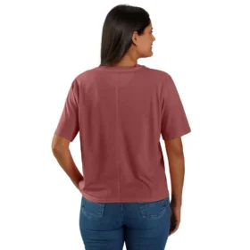 Kadın Tencel Bol Kesim Hafif Bisiklet Yaka Cepli Gömlek