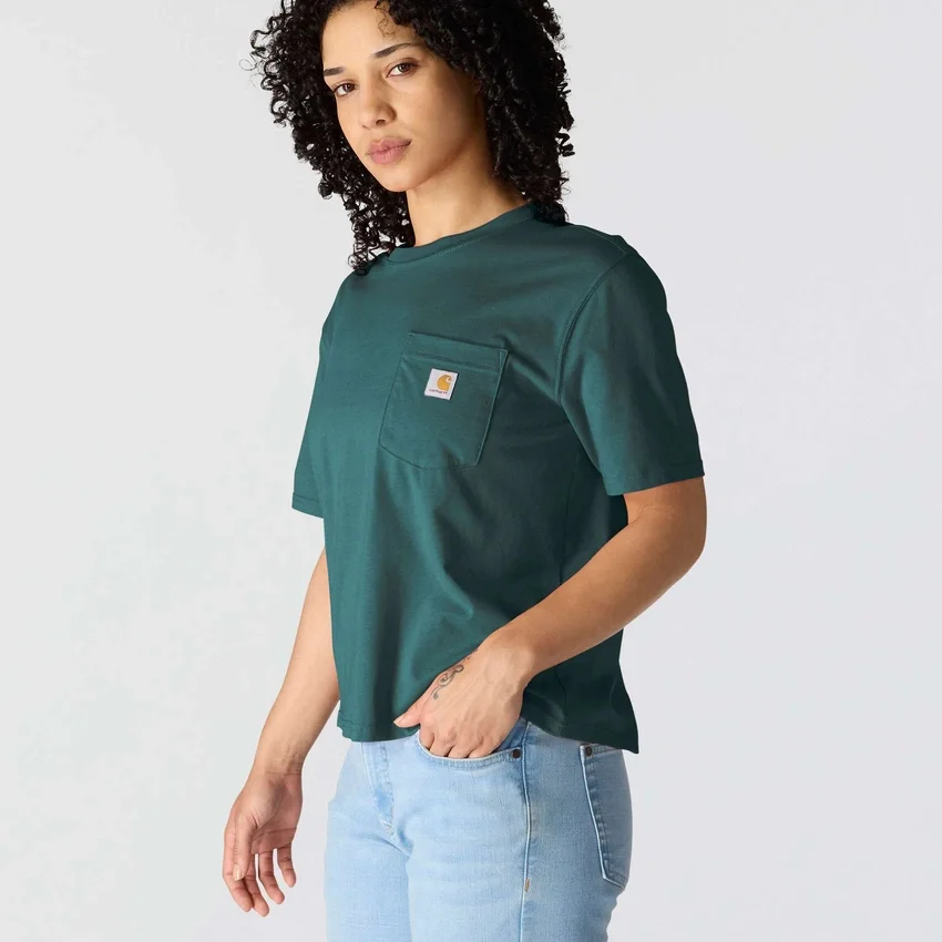Kadın Tencel Bol Kesim Hafif Bisiklet Yaka Cepli Gömlek