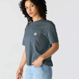 Kadın Tencel Bol Kesim Hafif Bisiklet Yaka Cepli Gömlek