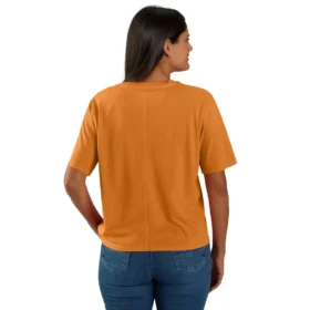 Kadın Tencel Bol Kesim Hafif Bisiklet Yaka Cepli Gömlek