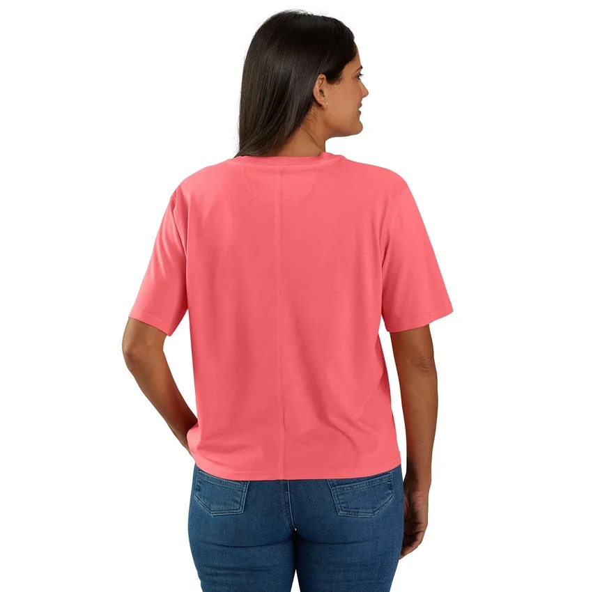 Kadın Tencel Bol Kesim Hafif Bisiklet Yaka Cepli Gömlek