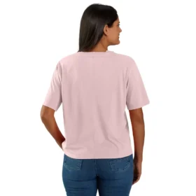 Kadın Tencel Bol Kesim Hafif Bisiklet Yaka Cepli Gömlek