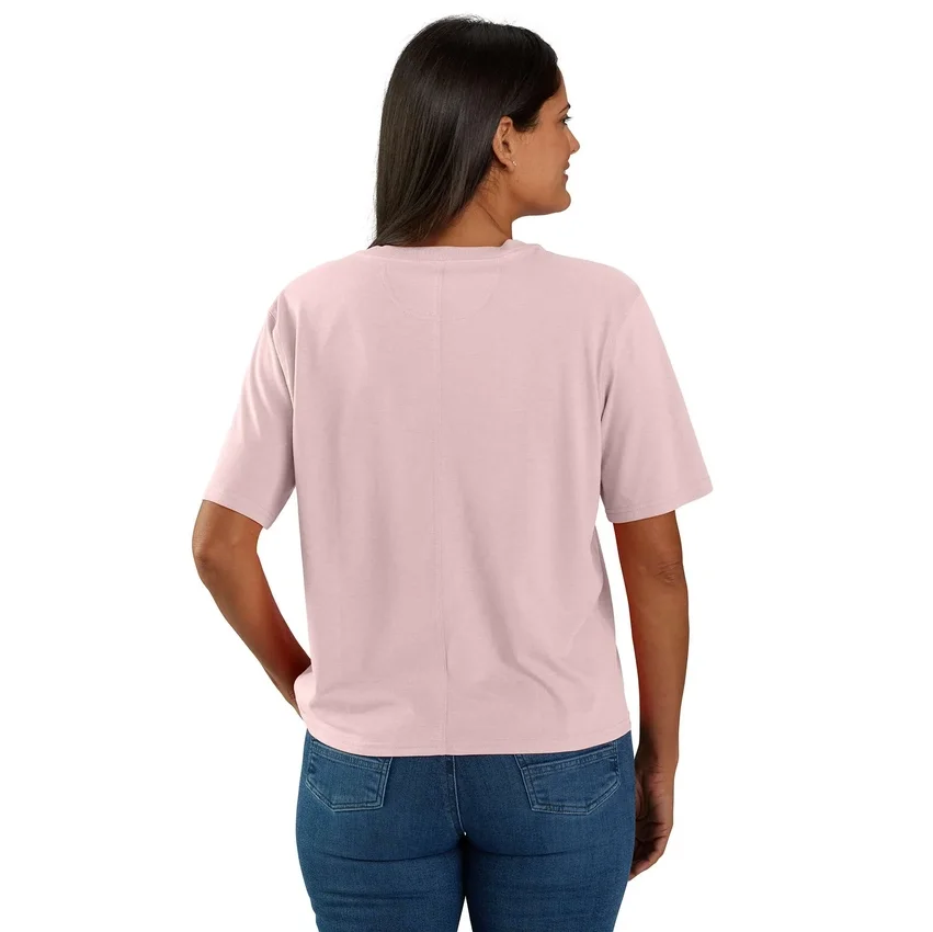 Kadın Tencel Bol Kesim Hafif Bisiklet Yaka Cepli Gömlek