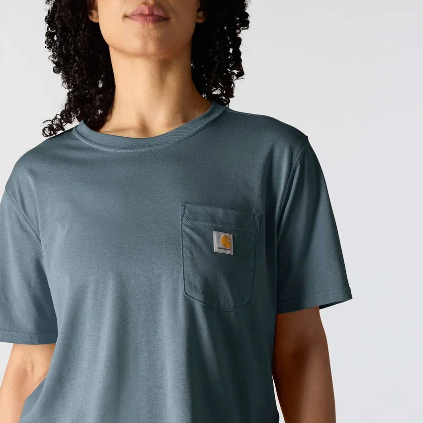Kadın Tencel Bol Kesim Hafif Bisiklet Yaka Cepli Gömlek