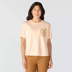 Kadın Tencel Bol Kesim Hafif Çiçek Desenli Gömlek