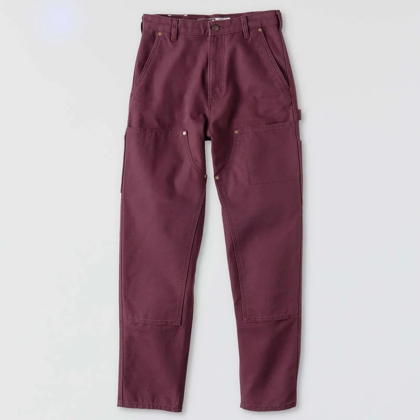 Kadın Vintage Kesim Double Knee Kanvas İş Pantolonu