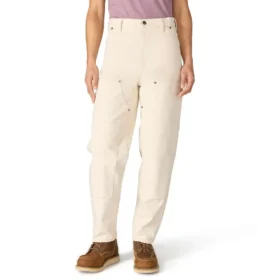 Kadın Vintage Kesim Double Knee Kanvas İş Pantolonu