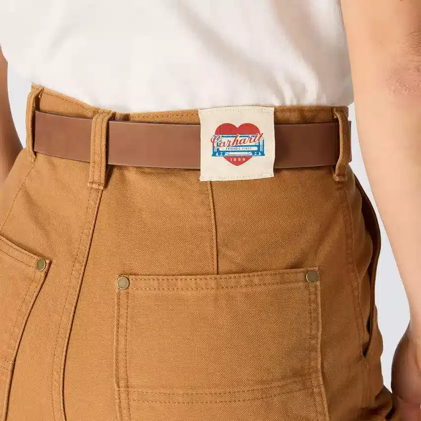 Kadın Vintage Kesim Double Knee Kanvas İş Pantolonu