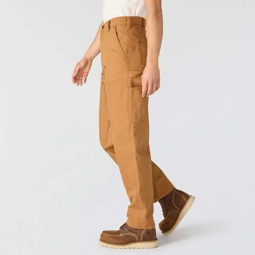 Kadın Vintage Kesim Double Knee Kanvas İş Pantolonu