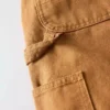 Kadın Vintage Kesim Double Knee Kanvas İş Pantolonu