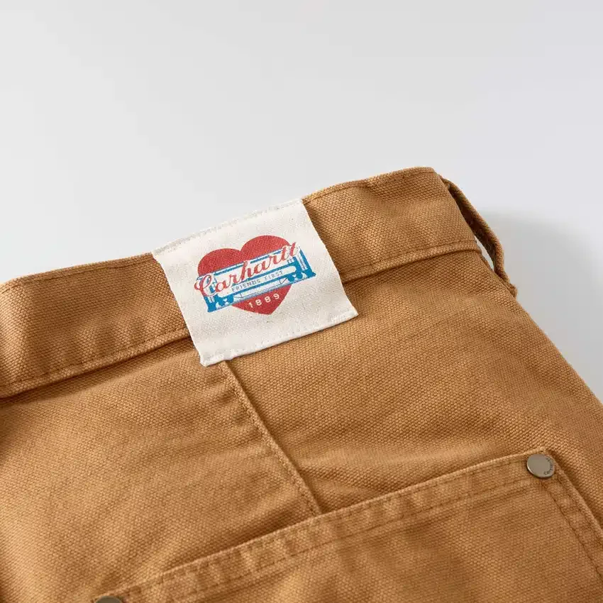 Kadın Vintage Kesim Double Knee Kanvas İş Pantolonu