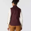 Kadın Yıkanmış Pamuklu Sherpa Astarlı Mock Neck Yelek