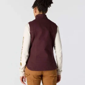 Kadın Yıkanmış Pamuklu Sherpa Astarlı Mock Neck Yelek