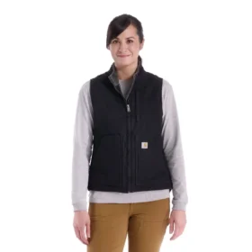 Kadın Yıkanmış Pamuklu Sherpa Astarlı Mock Neck Yelek