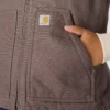 Kadın Yıkanmış Pamuklu Sherpa Astarlı Mock Neck Yelek