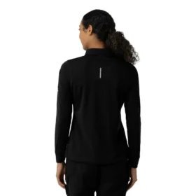 Kadınlar için Rugged Flex® Rscu Ağır Dokuma Uzun Kolluklu Polo Scrub Üst