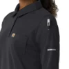 Kadınlar için Rugged Flex® Rscu Ağır Dokuma Uzun Kolluklu Polo Scrub Üst