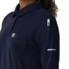 Kadınlar için Rugged Flex® Rscu Ağır Dokuma Uzun Kolluklu Polo Scrub Üst