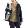Kadınlar İçin Alev Dayanıklı Full Swing® Bol Kesim Quick Duck® Sherpa Astarlı Ceket