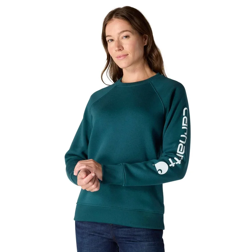 Kadınlar İçin Bol Kesim Orta Ağırlıkta Grafik Desenli Bisiklet Yaka Sweatshirt