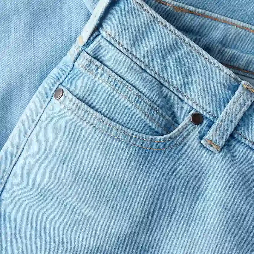 Kadınlar İçin Essential Orta Bel Düz Paça Esnek Kot