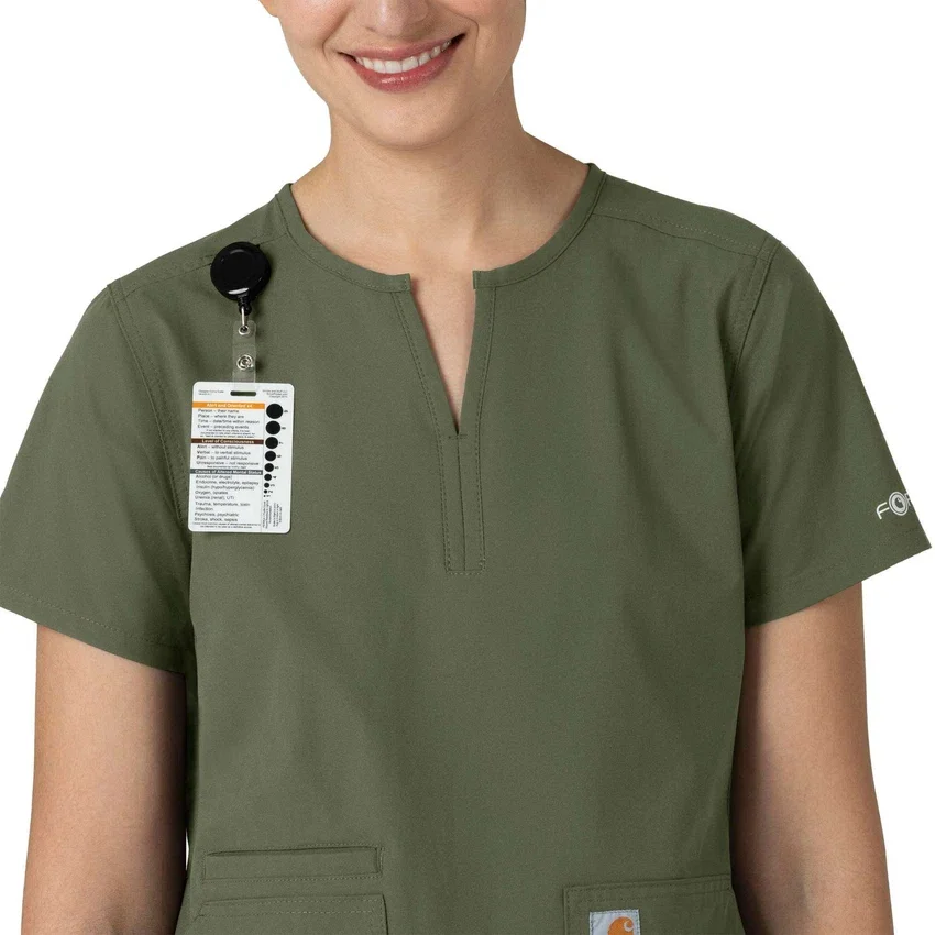 Kadınlar İçin Force Essentials Çentikli Yaka Tunik Önlük Üstü