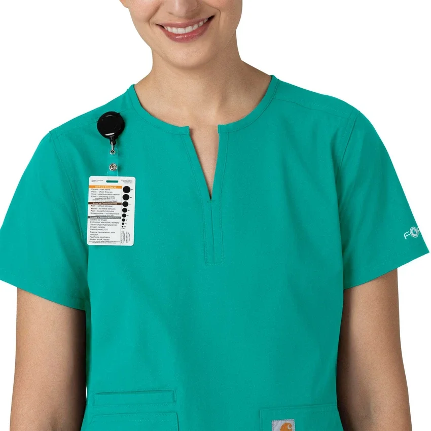 Kadınlar İçin Force Essentials Çentikli Yaka Tunik Önlük Üstü