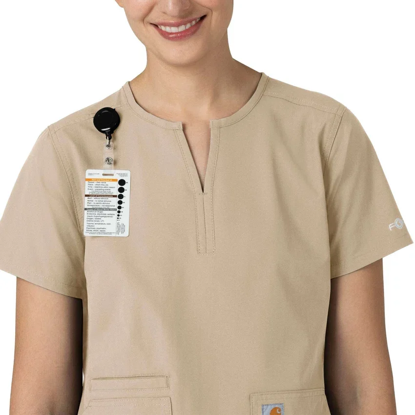 Kadınlar İçin Force Essentials Çentikli Yaka Tunik Önlük Üstü