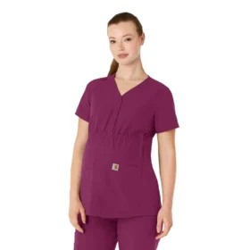 Kadınlar İçin Force Essentials Henley Hamile Scrub Üstü