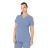 Kadınlar İçin Force Essentials Henley Hamile Scrub Üstü
