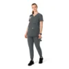 Kadınlar İçin Force Essentials Henley Hamile Scrub Üstü