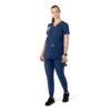 Kadınlar İçin Force Essentials Henley Hamile Scrub Üstü