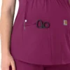 Kadınlar İçin Force Essentials Henley Hamile Scrub Üstü