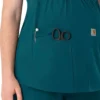 Kadınlar İçin Force Essentials Henley Hamile Scrub Üstü
