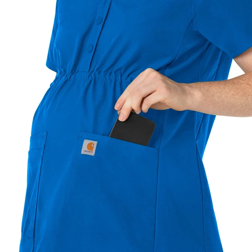 Kadınlar İçin Force Essentials Henley Hamile Scrub Üstü