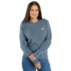 Kadınlar İçin Hafif Tencel Bisiklet Yaka Sweatshirt