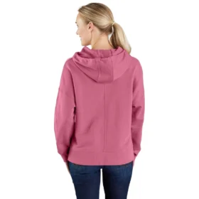 Kadınlar İçin Hafif Tencel Bol Kesim Desenli Kapüşonlu Sweatshirt