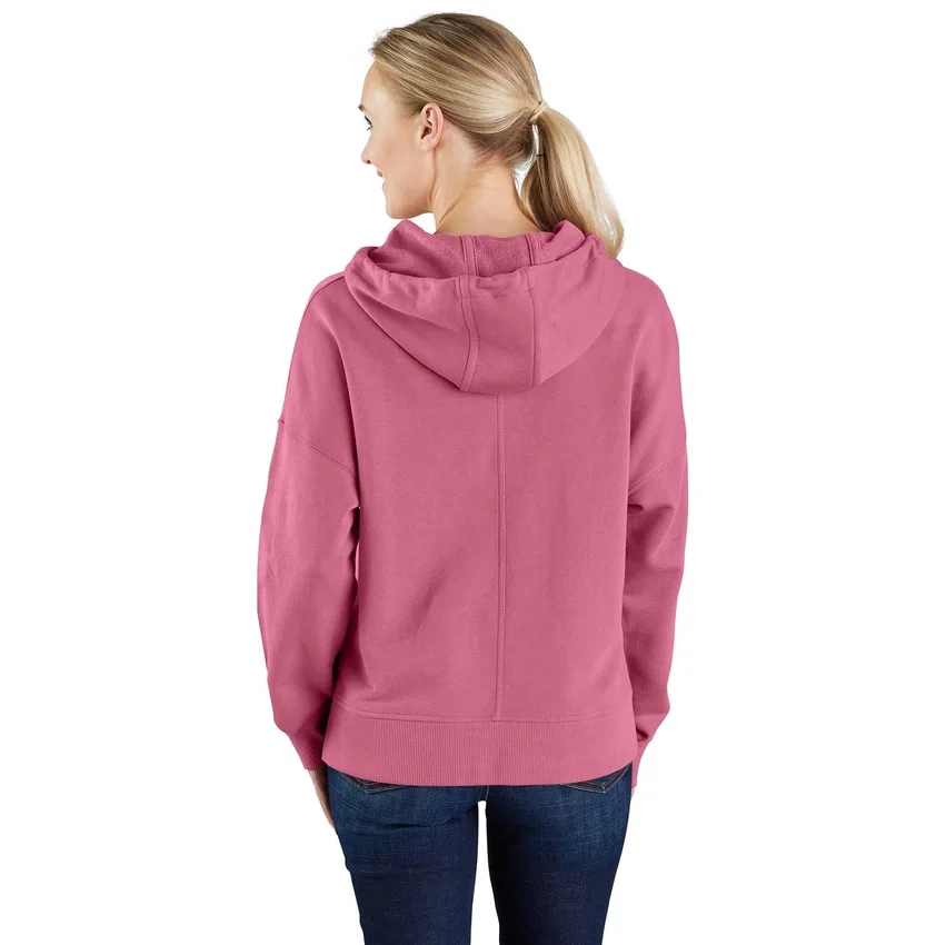 Kadınlar İçin Hafif Tencel Bol Kesim Desenli Kapüşonlu Sweatshirt