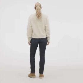 Kadınlar İçin Hafif Tencel Bol Kesim Grafik Kolluklu Sweatshirt