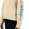 Kadınlar İçin Hafif Tencel Bol Kesim Grafik Kolluklu Sweatshirt