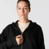 Kadınlar İçin Hafif Tencel Tam Fermuarlı Kapüşonlu Sweatshirt