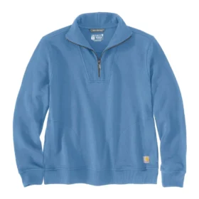 Kadınlar İçin Hafif Tencel Yarım Fermuarlı Pullover Sweatshirt