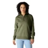 Kadınlar İçin Hafif Tencel Yarım Fermuarlı Pullover Sweatshirt