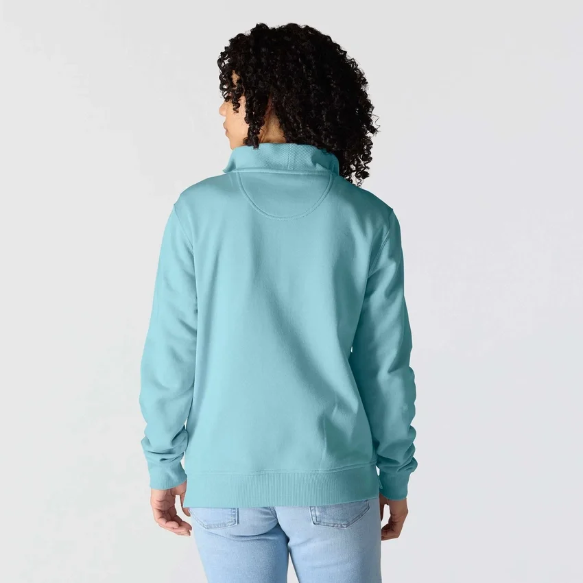 Kadınlar İçin Hafif Tencel Yarım Fermuarlı Pullover Sweatshirt