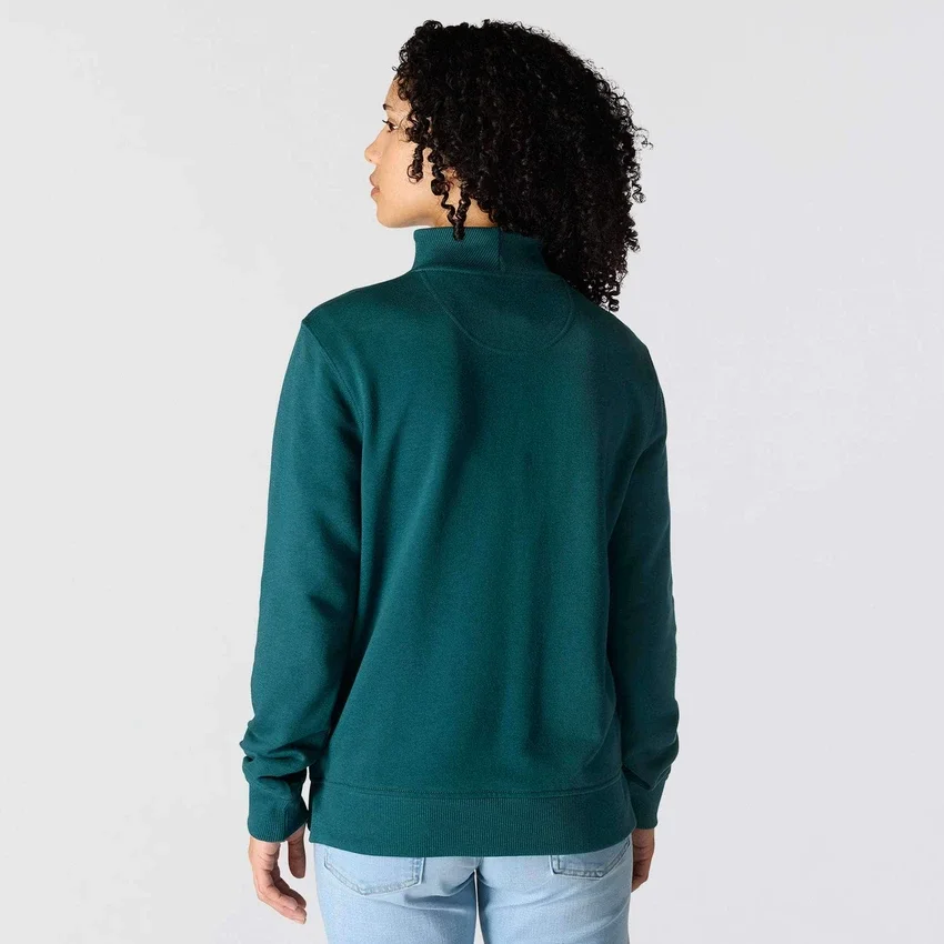 Kadınlar İçin Hafif Tencel Yarım Fermuarlı Pullover Sweatshirt