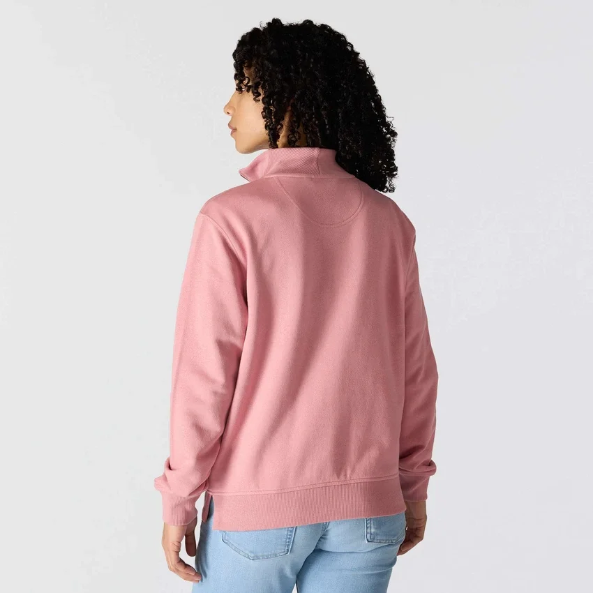 Kadınlar İçin Hafif Tencel Yarım Fermuarlı Pullover Sweatshirt